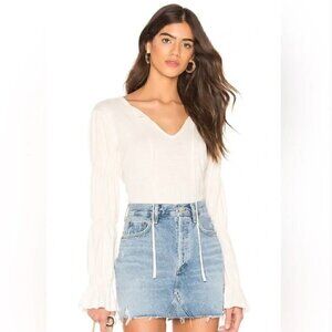 LNA / Revolve Xara Blouse in Jet Stream Size S NWT